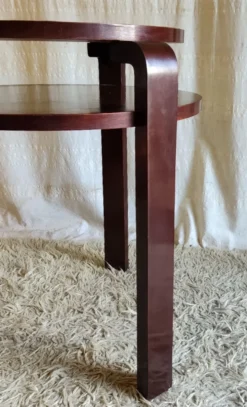 Table d'appoint Art-déco en bois massif - mid.XXeme