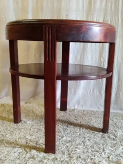 Table d'appoint Art-déco en bois massif - années 40/50