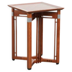 Table d'appoint Art Déco haute avec plateau amovible