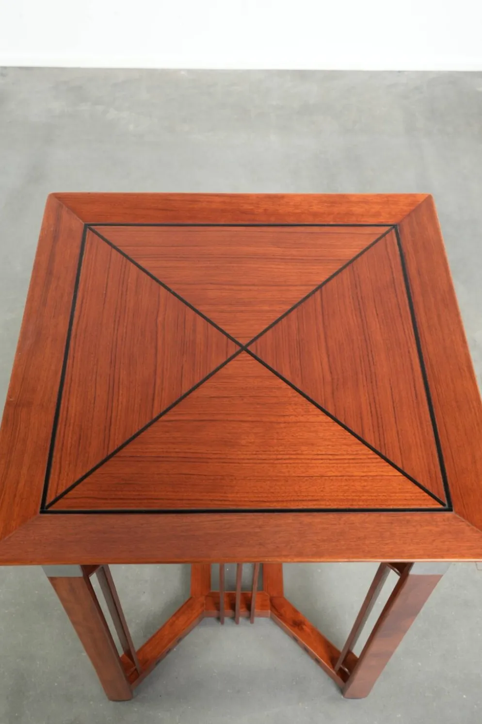 Table d'appoint Art Déco haute avec plateau amovible