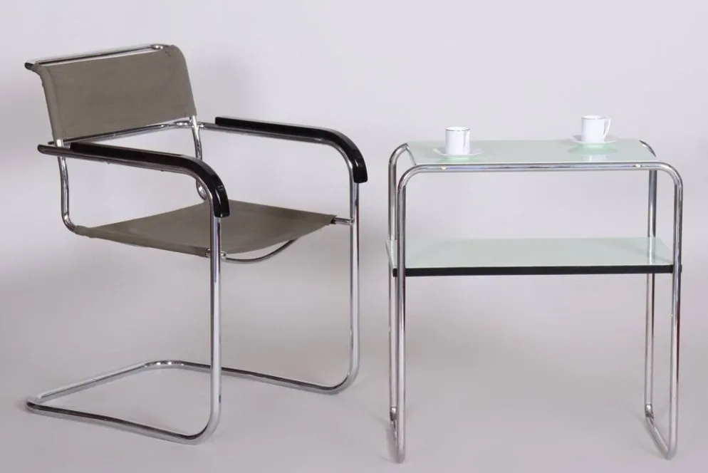Table d'appoint Art Déco par Marcel Breuer pour Thonet, années 1930