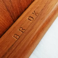 Table d'appoint, bar en teck, milieu du siècle, BR Mobler, conçu par Peter Brink, Danemark.