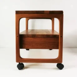 Table d'appoint, bar en teck, milieu du siècle, BR Mobler, conçu par Peter Brink, Danemark.