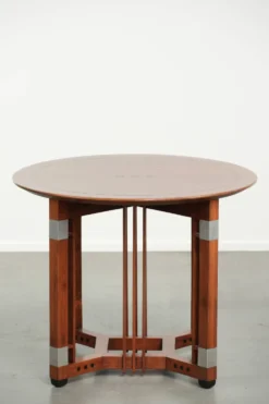 Table d'appoint/café ronde au design Art Déco