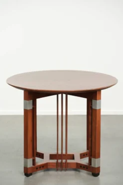 Table d'appoint/café ronde au design Art Déco