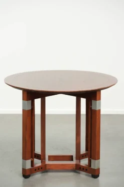 Table d'appoint/café ronde au design Art Déco