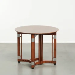 Table d'appoint/café ronde au design Art Déco