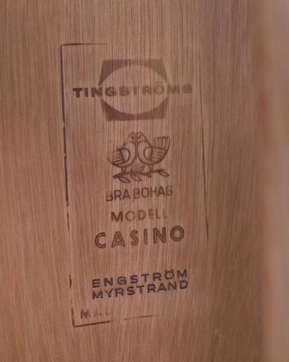 Table d'appoint "Casino" en chêne, Sven Engström et Gunnar Myrstrand pour Tingströms