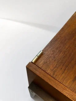 Table d'appoint / chariot des années 50 en bois et métal