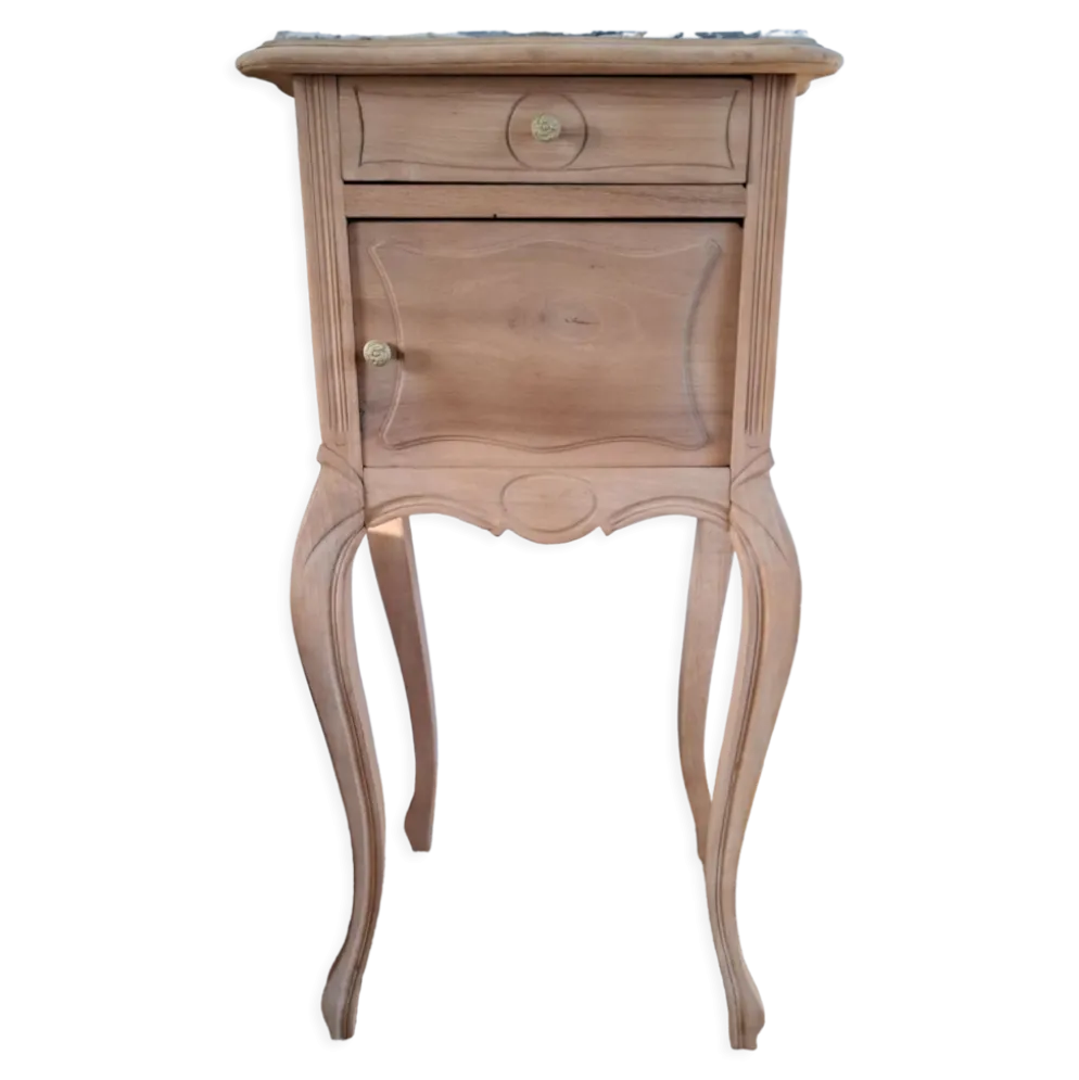 Table d'appoint chevet de style louis XV bois clair