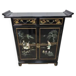 Table d'appoint chinoise vintage / cabinet / cabinet laqué / bohémien