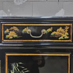 Table d'appoint chinoise vintage / cabinet / cabinet laqué / bohémien