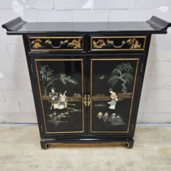 Table d'appoint chinoise vintage / cabinet / cabinet laqué / bohémien