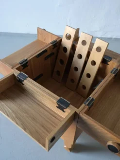 Table d'appoint de bar en chêne style années 60