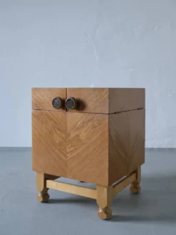 Table d'appoint de bar en chêne style années 60