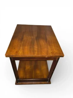 Table d’appoint / desserte Art déco en bois sur roulettes