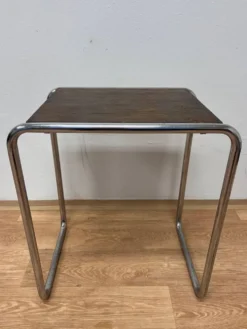 Table d'appoint empilable B9 en chrome Bauhaus, Marcel Breuer, années 1930