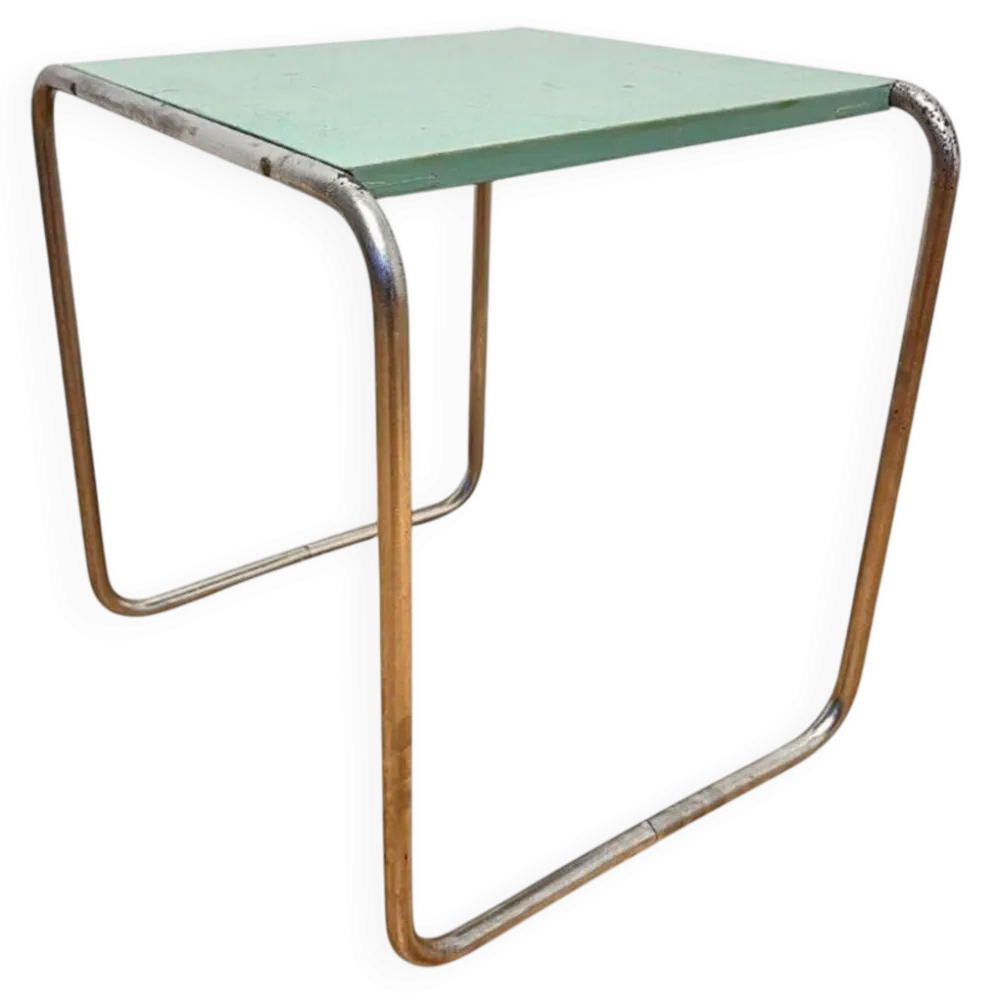 Table d'appoint empilable B9 en chrome Bauhaus, Marcel Breuer - années 1930