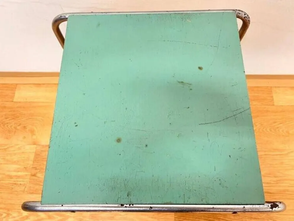 Table d'appoint empilable B9 en chrome Bauhaus, Marcel Breuer - années 1930