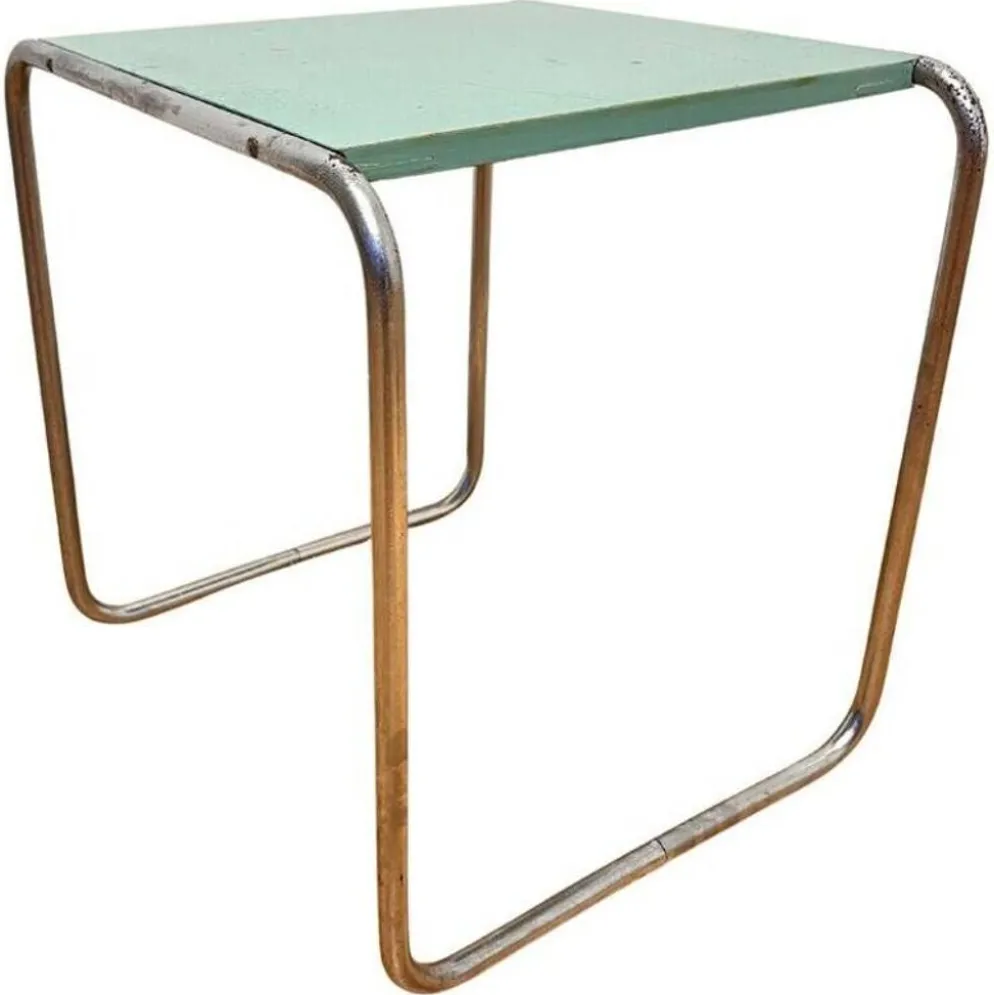 Table d'appoint empilable B9 en chrome Bauhaus, Marcel Breuer - années 1930