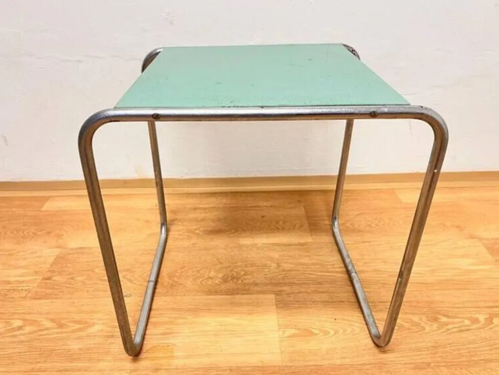 Table d'appoint empilable B9 en chrome Bauhaus, Marcel Breuer - années 1930