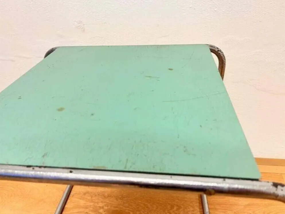 Table d'appoint empilable B9 en chrome Bauhaus, Marcel Breuer - années 1930