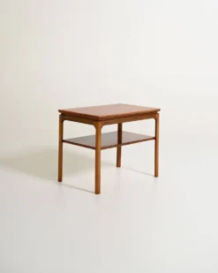 Table d'appoint en acajou scandinave, années 1950-1960