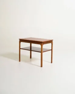 Table d'appoint en acajou scandinave, années 1950-1960