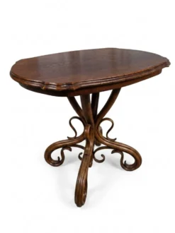Table d'appoint en bois courbé Thonet n'1 du XIXème