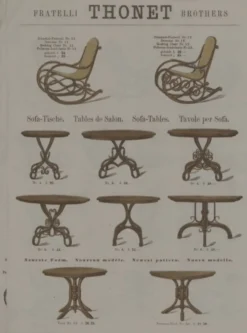 Table d'appoint en bois courbé Thonet n'1 du XIXème