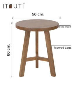 Table d'appoint en bois de manguier massif