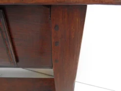 Table d'appoint en chêne ancien avec 2 tiroirs