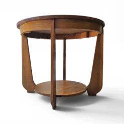 Table d'appoint en chêne Art Déco des années 1930