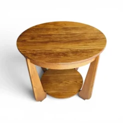 Table d'appoint en chêne Art Déco des années 1930