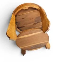 Table d'appoint en chêne Art Déco des années 1930
