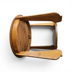 Table d'appoint en chêne Art Déco des années 1930