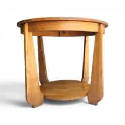 Table d'appoint en chêne Art Déco des années 1930