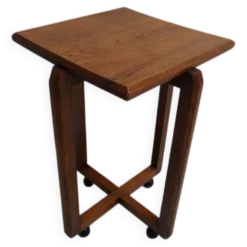 Table d'appoint en chêne de l'école d'Amsterdam Art Déco