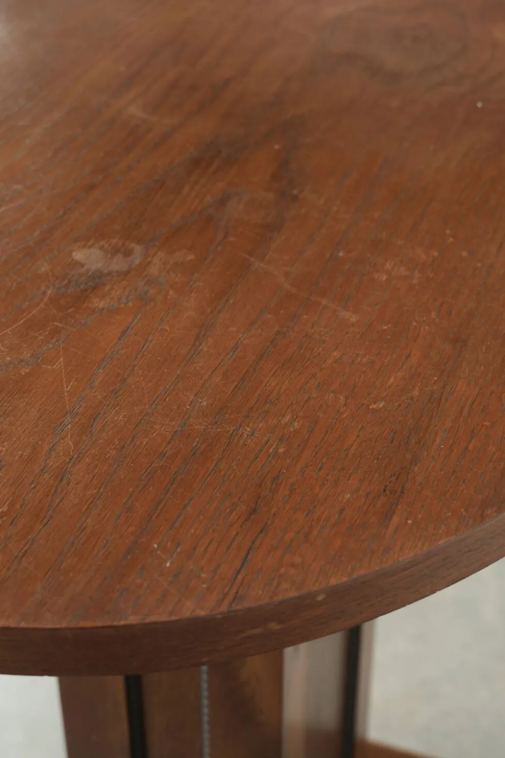 Table d'appoint en chêne néerlandais / table centrale au design École d'Amsterdam