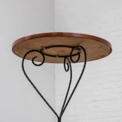 Table d'appoint en fer forgé des années 1960