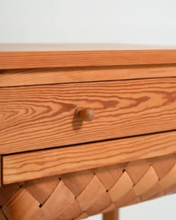 Table d'appoint en pin scandinave, années 1950