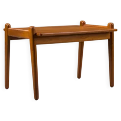 Table d'appoint en teck du milieu du siècle par Fredrik A. Kayser pour Vatne, Norvège, années 1960.