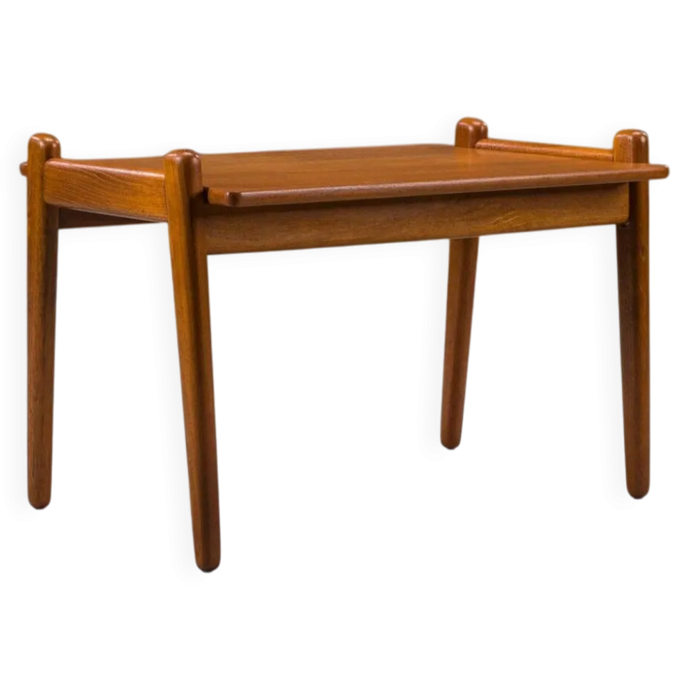 Table d'appoint en teck du milieu du siècle par Fredrik A. Kayser pour Vatne, Norvège, années 1960.