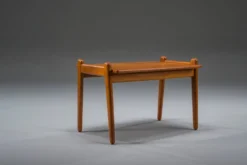 Table d'appoint en teck du milieu du siècle par Fredrik A. Kayser pour Vatne, Norvège, années 1960.
