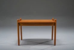 Table d'appoint en teck du milieu du siècle par Fredrik A. Kayser pour Vatne, Norvège, années 1960.