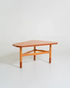 Table d'appoint en teck et chêne par Yngve Ekström pour Westbergs Möbler, Suède, 1950