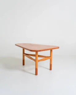 Table d'appoint en teck et chêne par Yngve Ekström pour Westbergs Möbler, Suède, 1950