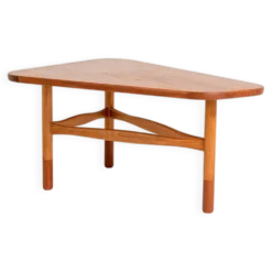 Table d'appoint en teck et chêne par Yngve Ekström pour Westbergs Möbler, Suède, 1950