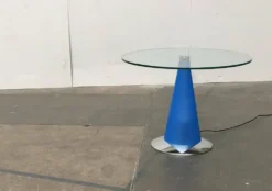 Table d'appoint et lampe sur pied Birillo postmoderne par Parisotto pour Fontana Arte, années 1980