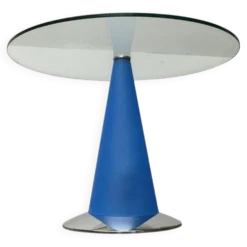 Table d'appoint et lampe sur pied Birillo postmoderne par Parisotto pour Fontana Arte, années 1980